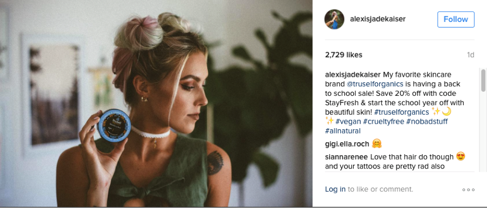 Use of Instagram influencer to spread awareness