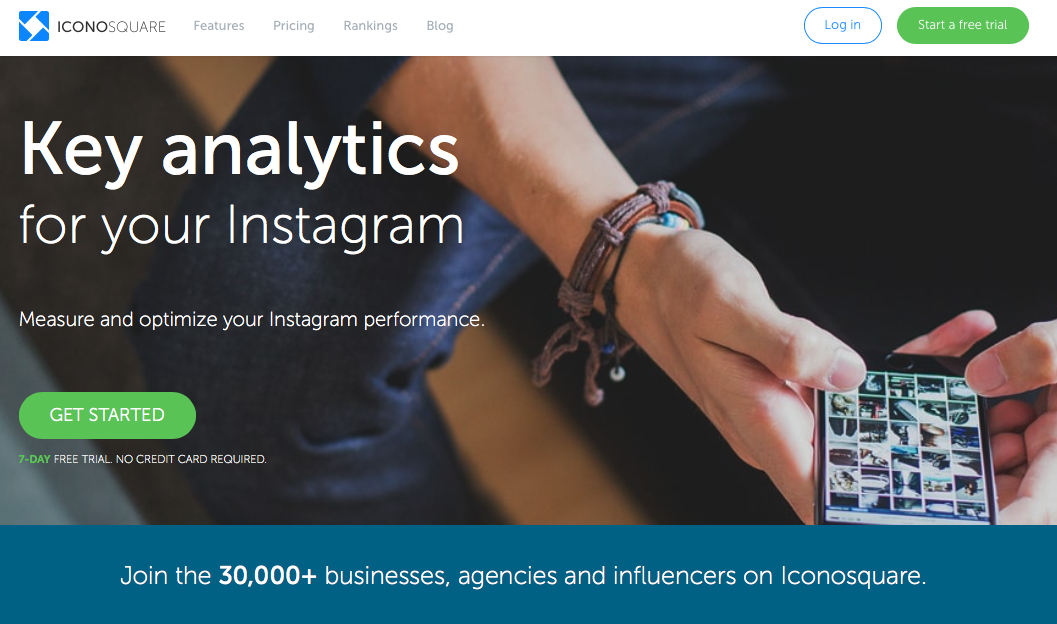 Iconosquare - Instagram Analytics app Screenshot of Iconosquare - Instagram Analytics app to optimize performance
