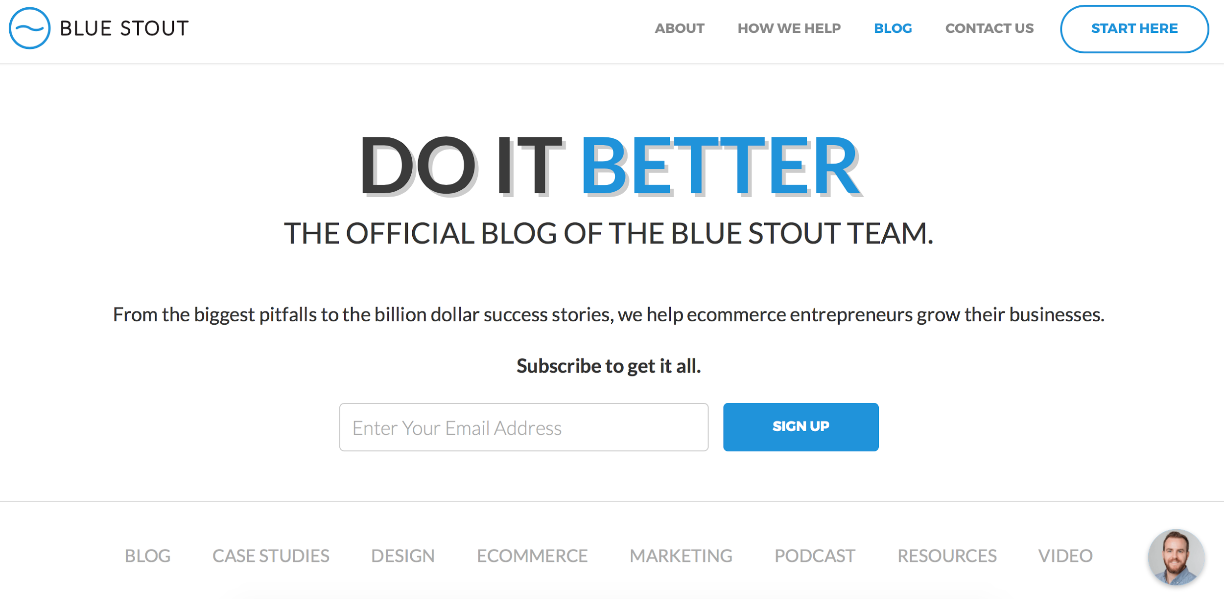 Blue Stout blog