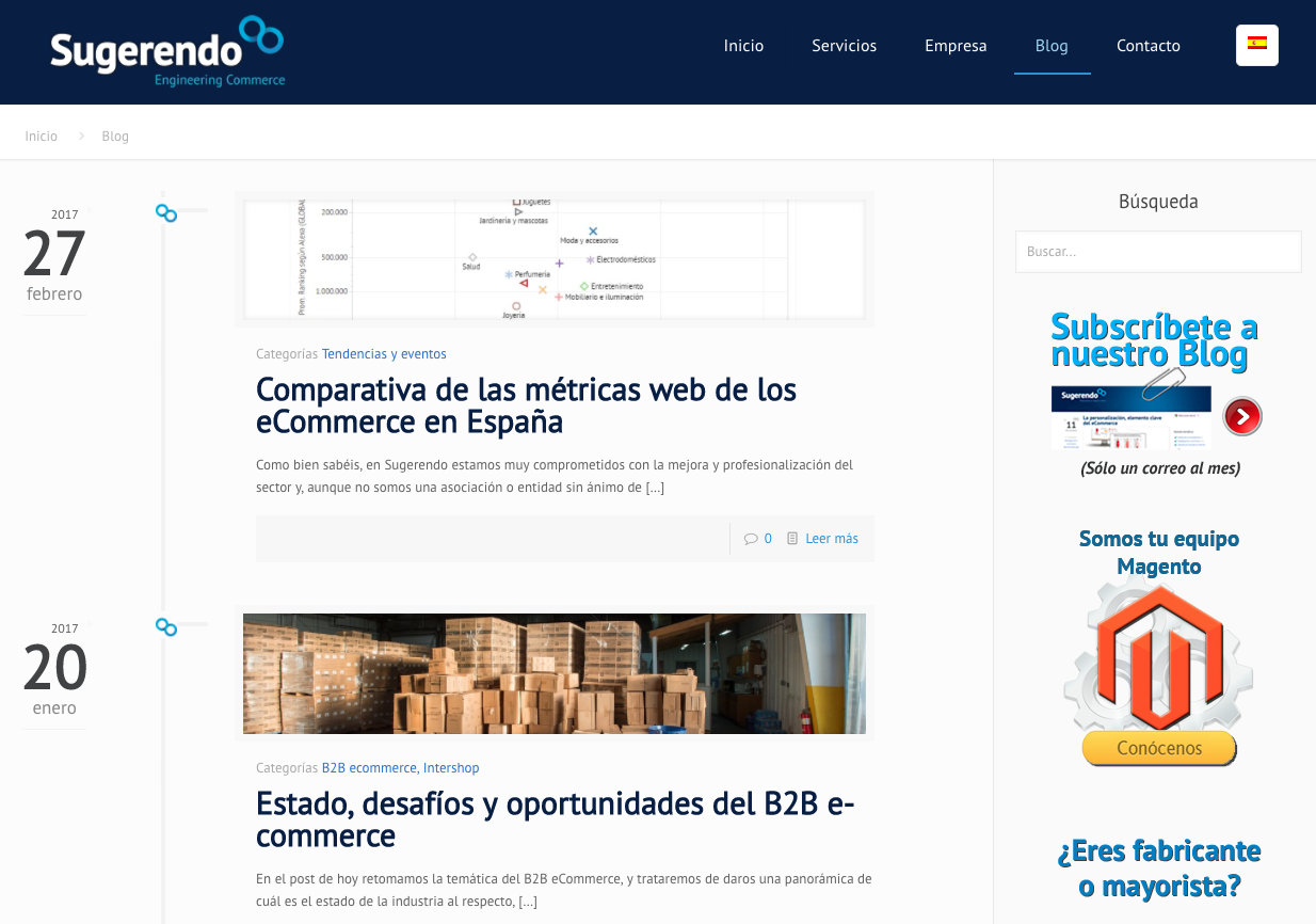 Sugerendo Blog - spanish ecommerce blog