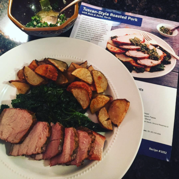 blue apron chicken meal