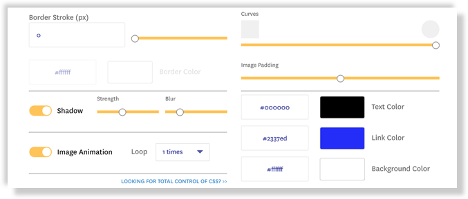 fomo theme advanced design settings