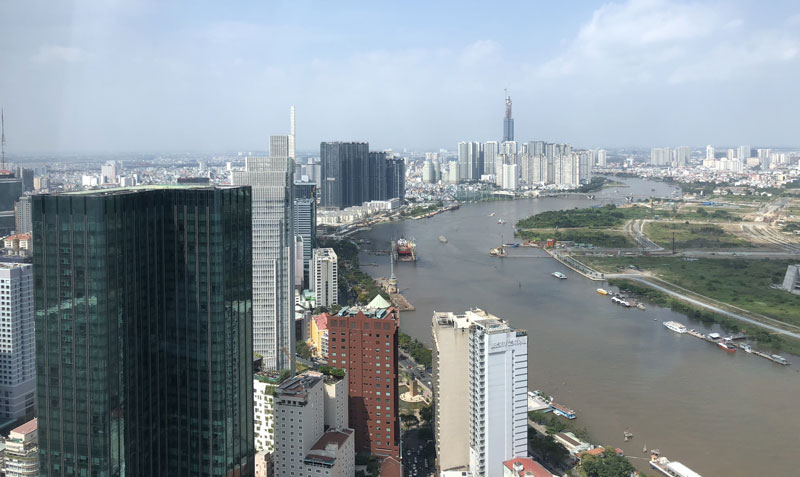 Penthouse view of the river